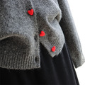 櫻桃愛心曼陀羅絨毛衣外套 5色（只剩米白現貨）_13