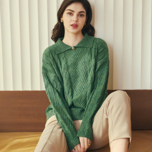 法國油畫手工花紗毛衣（現貨）