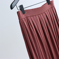 重工百褶萊賽爾天絲裙 6色（只剩棕紅現貨）_15