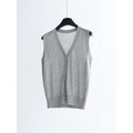 亞麻天絲Ｖ領背心 6色_23
