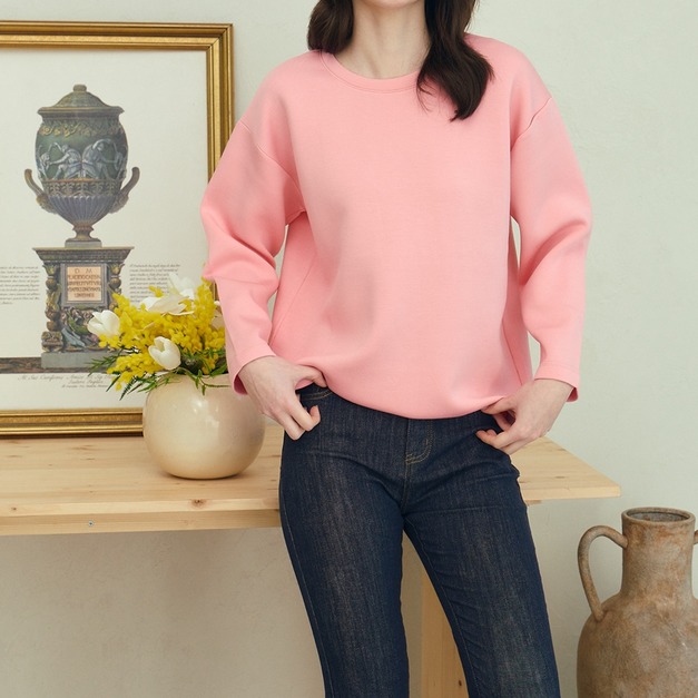 調色盤太空棉長T 6色 （長版-粉/深藍/綠，縮口-綠現貨）