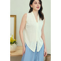 天絲亞麻紙片無袖背心 4色_14
