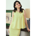 亞麻天絲泡泡娃娃上衣 4色（現貨）_10