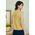 荷葉領無袖上衣 4色（白/黃現貨）_11