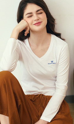 80支絲光棉長袖  5色（現貨）