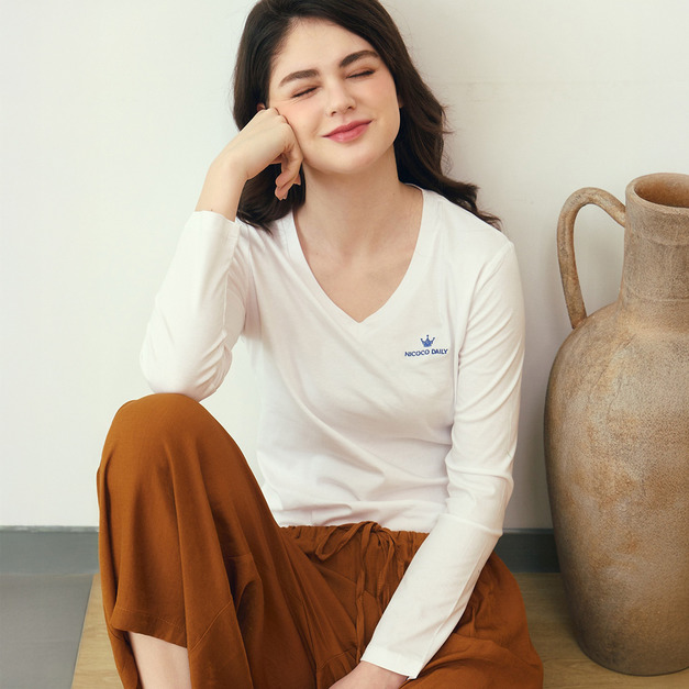 80支絲光棉長袖  5色（現貨）