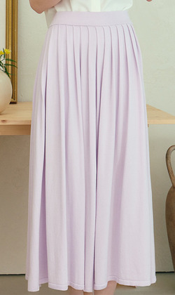 重工百褶萊賽爾天絲裙 6色（只剩棕紅現貨）