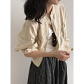 天絲短款薄透外套 2色 （現貨）_12