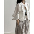 天絲短款薄透外套 2色 （現貨）_7