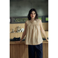 頂級亞麻打褶上衣 2色 （現貨）_16