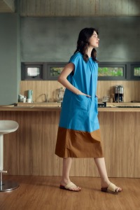 太妃盒子純棉洋裝  （現貨）