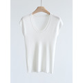 100%天絲桃心領素面上衣 6色 （只剩白色現貨）_20