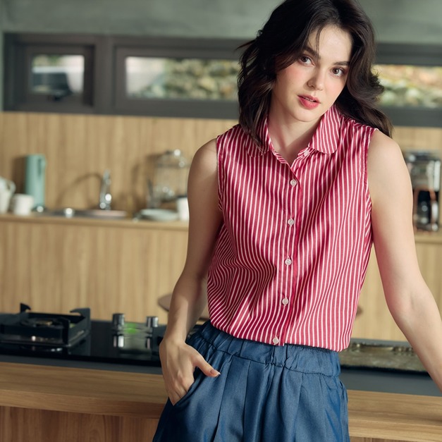 諾立直條背心 2色（現貨）