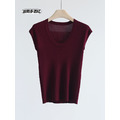 100%天絲桃心領素面上衣 6色 （只剩白色現貨）_14