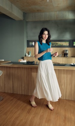 波波浪花半身裙  4色