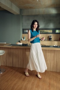 波波浪花半身裙  4色