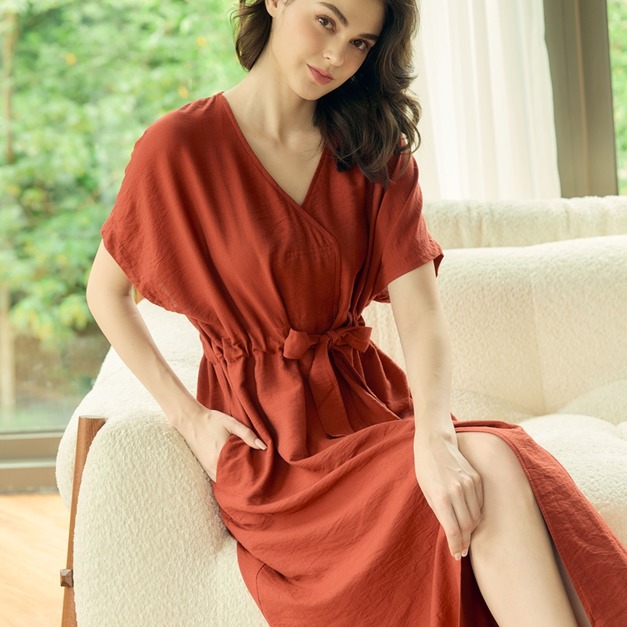 羅蒂浪漫綁腰洋裝  3色（現貨）