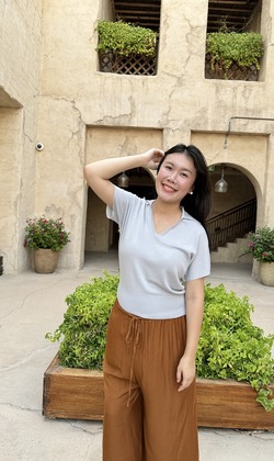 落肩小U領天絲polo衫 5色（現貨）