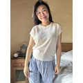 夏季天爽亞麻圓領上衣 5色（現貨）_1