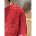 針織鏤空彩虹上衣 2色 （只剩紅色現貨）_14