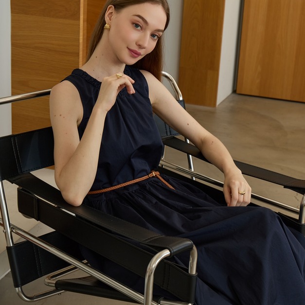 苑禾無袖長洋裝 2色 （現貨）