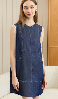 天絲棉牛仔洋裝（現貨）