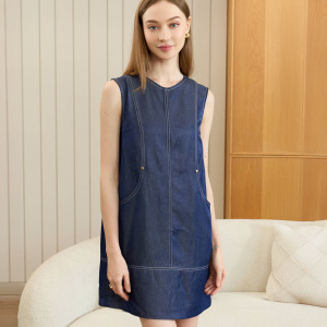天絲棉牛仔洋裝（現貨）