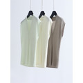 天絲包肩Ｖ領修身上衣 4色（現貨）_7