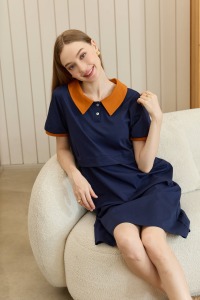 機能棉polo洋裝 3色（現貨）