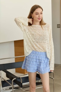 蛋糕千層小短褲  （現貨）