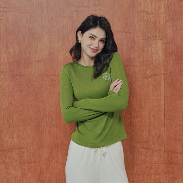 蘭精天絲長袖圓領上衣 5色（現貨）