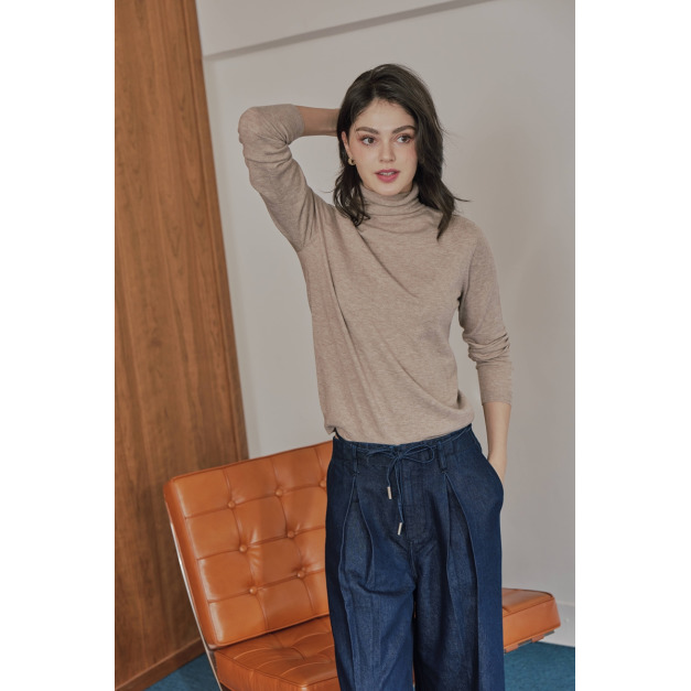 柔柔小綿羊高領長Ｔ  12色（現貨）