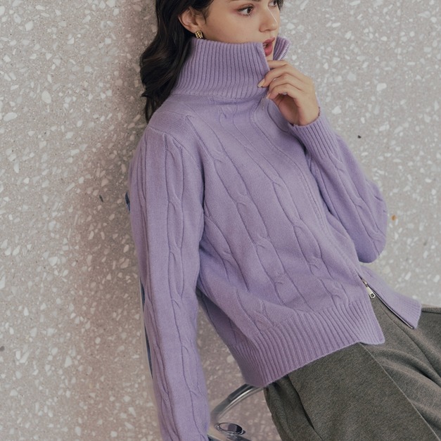 綿羊絨麻花多色毛衣外套 6色（現貨）