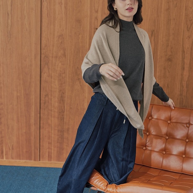 羊毛混紡三角披肩 9色（現貨）