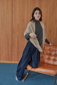 羊毛混紡三角披肩 9色（現貨）