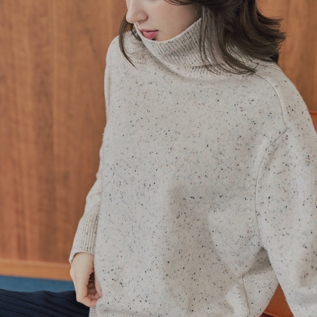 100%綿羊毛套頭混紗毛衣 3色（現貨）