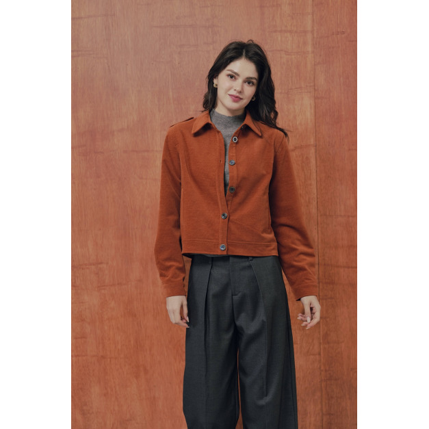 雪尼爾橘絨外套（現貨）