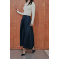 法式絲毛緞面半身裙 2色（現貨）_35