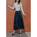 法式絲毛緞面半身裙 2色（現貨）_33
