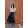 法式絲毛緞面半身裙 2色（現貨）_4