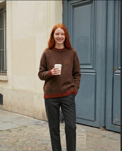 海馬毛雙色設計毛衣 4色（現貨）