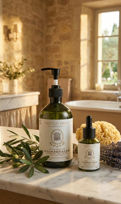 南法莊園蓬鬆控油洗髮精 500ml+南法柔蘊精華護髮油60ml