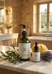 南法莊園蓬鬆控油洗髮精 500ml+南法柔蘊精華護髮油60ml