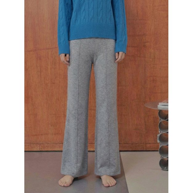 60支桑蠶絲羊毛混紡薄長褲 （現貨）