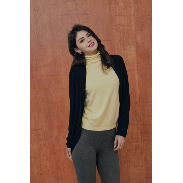 羊毛混紡薄罩衫（現貨）