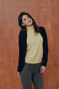 羊毛混紡薄罩衫（現貨）