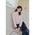 桃紫釦薄外套（現貨）_1