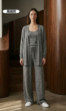 20%亞麻不起毛球三件套裝 6色（現貨）