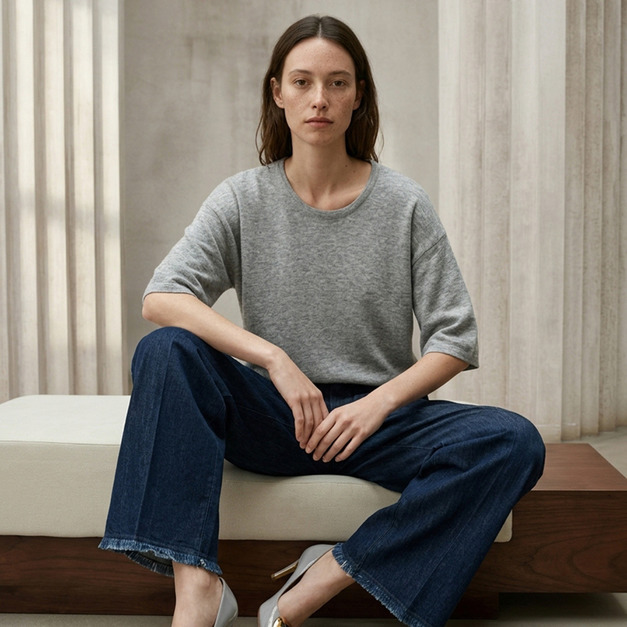 輕薄天絲亞麻六分袖上衣 6色（現貨）