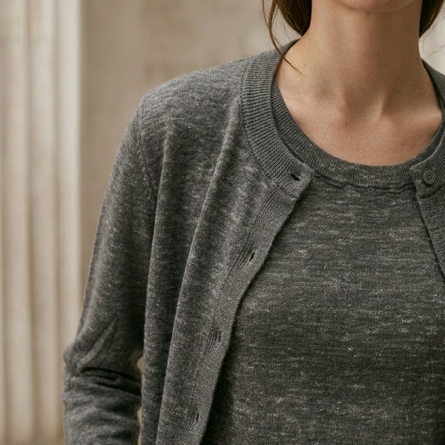 20%亞麻不起毛球二件組  6色（現貨）